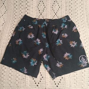 Volcom Beach Board Swim Shorts Mens M Surf Preppy Summer Flower Y2K‎ Floral